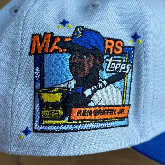 MITCHELL & NESS MARINERS KEN GRIFFEY JR TOPPS X LIDS PLAYER CHASE SERIES 2 HAT - Picture 2 of 2